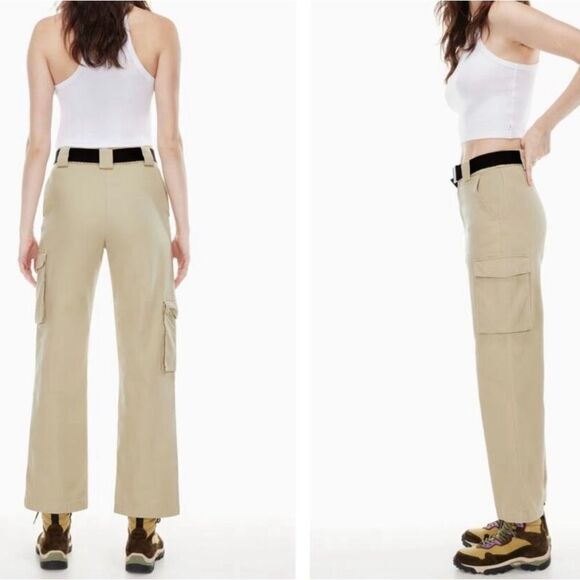 TNA ARITZIA Cargo Pants Flax Beige Tan- Size XL - Picture 2 of 12